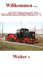 Mobile Screenshot of museumseisenbahn-hanau.de