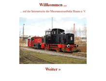 Tablet Screenshot of museumseisenbahn-hanau.de